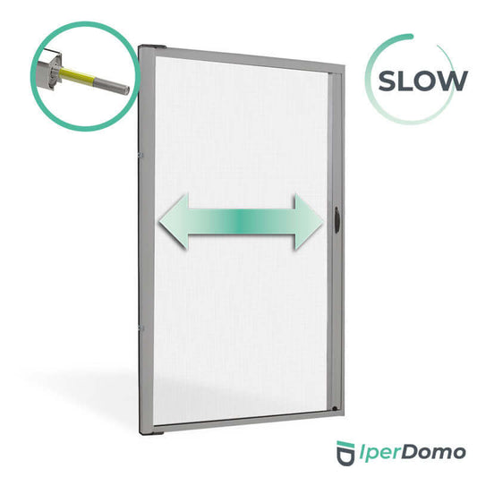 Zanzariera a rullo riducibile porta finestra Roll Side 42 - 160x250 cm (LxH) - Argento 9006 verniciato