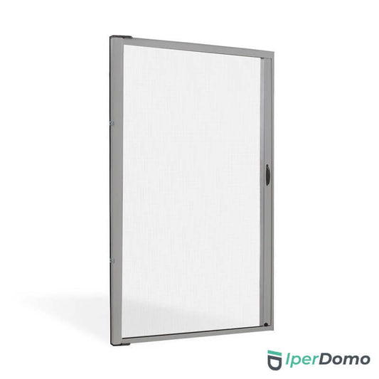 Zanzariera a rullo riducibile porta finestra Roll Side 32 - 150x250 cm (LxH) - Argento 9006 verniciato