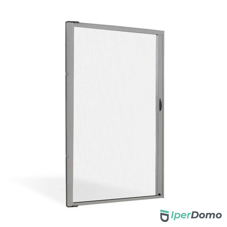 Zanzariera a rullo riducibile porta finestra Roll Side 32 - 150x250 cm (LxH) - Argento 9006 verniciato