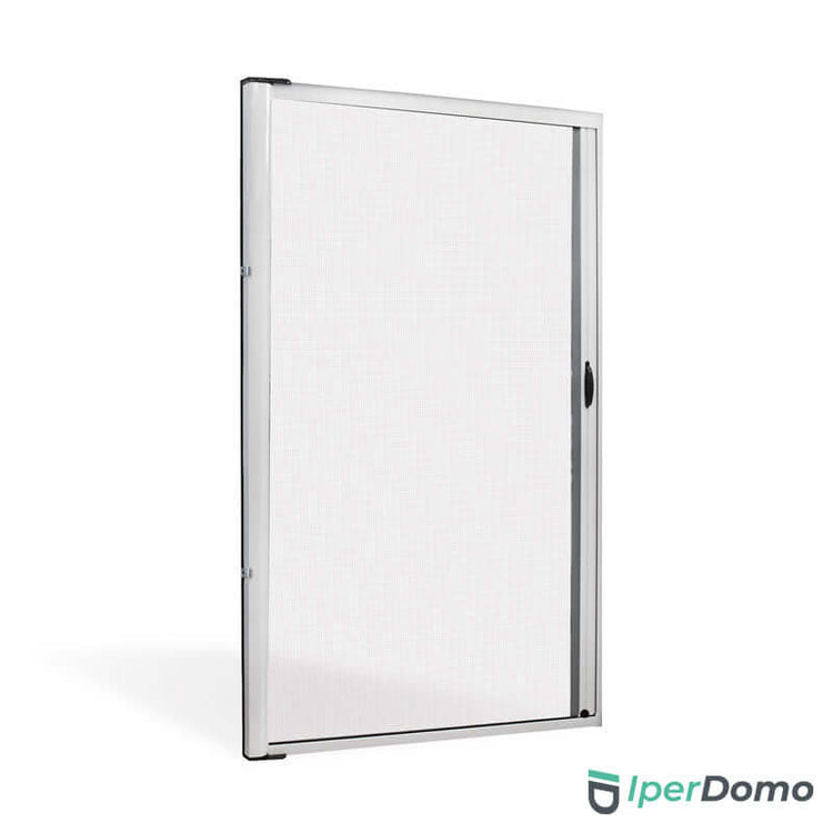 Zanzariera a rullo riducibile porta finestra Roll Side 32 - 150x250 cm (LxH) - Bianco ral 9010