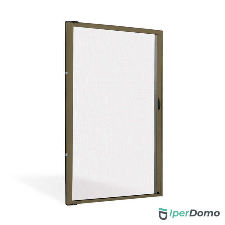 Zanzariera a rullo riducibile porta finestra 160x250 - bronzo - Roll Side 42