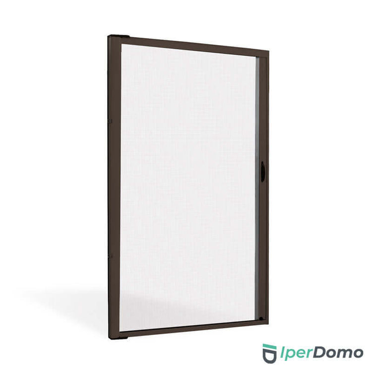 Zanzariera a rullo riducibile porta finestra Roll Side 32 - 150x250 cm (LxH) - Marrone ral 8017