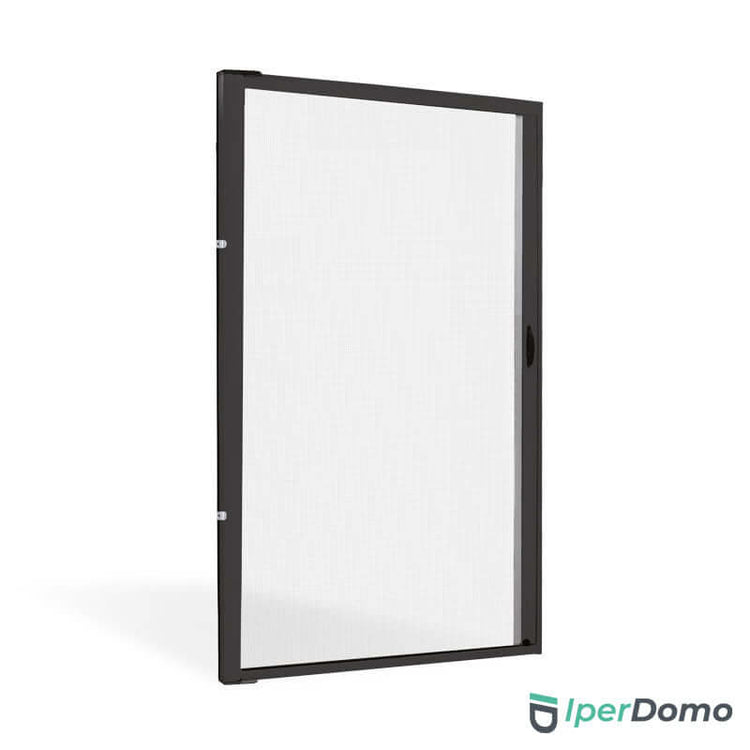 Zanzariera a rullo riducibile porta finestra Roll Side 32 - 160x250 cm (LxH) - nero 9005 opaco