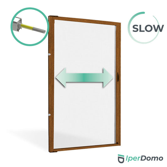 Zanzariera a rullo riducibile porta finestra Roll Side 42 - 160x250 cm (LxH) - frizione slow - Renolit Chiaro