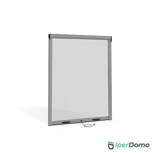 Zanzariera a rullo riducibile per finestraRoll Net 42 - 120x170 (LxH) - Argento 9006 verniciato