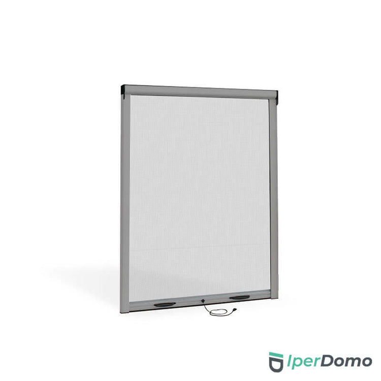 Zanzariera a rullo riducibile per finestra Roll Net 32 - 100x160 cm (LxH) - Argento 9006 verniciato