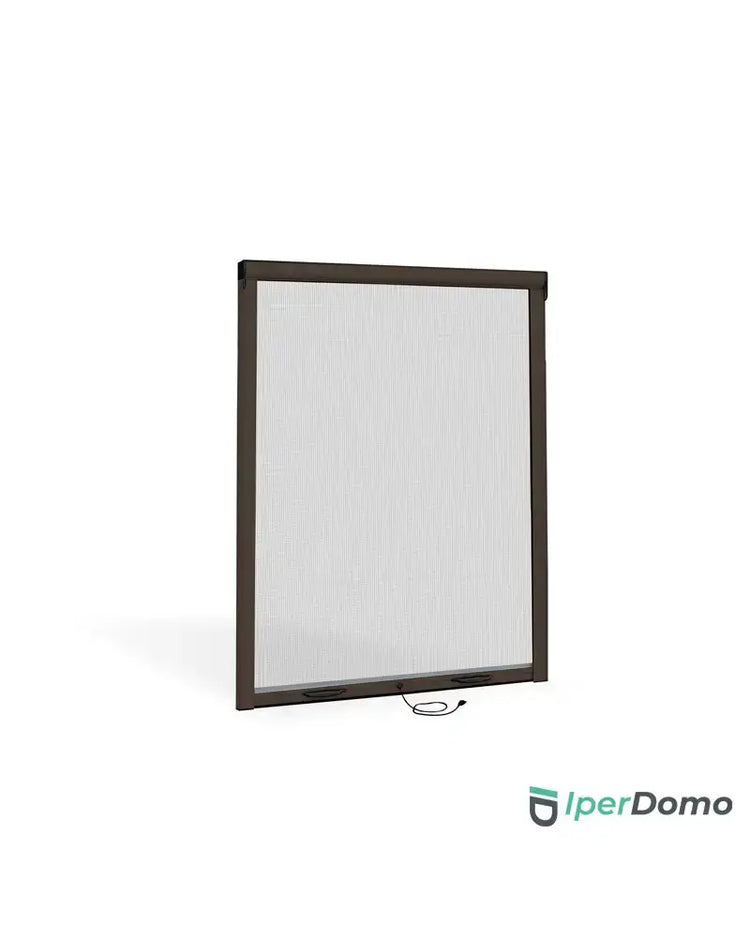 Zanzariera a rullo riducibile per finestra Roll Net 32 - 80x140 cm (LxH) - Marrone 8017