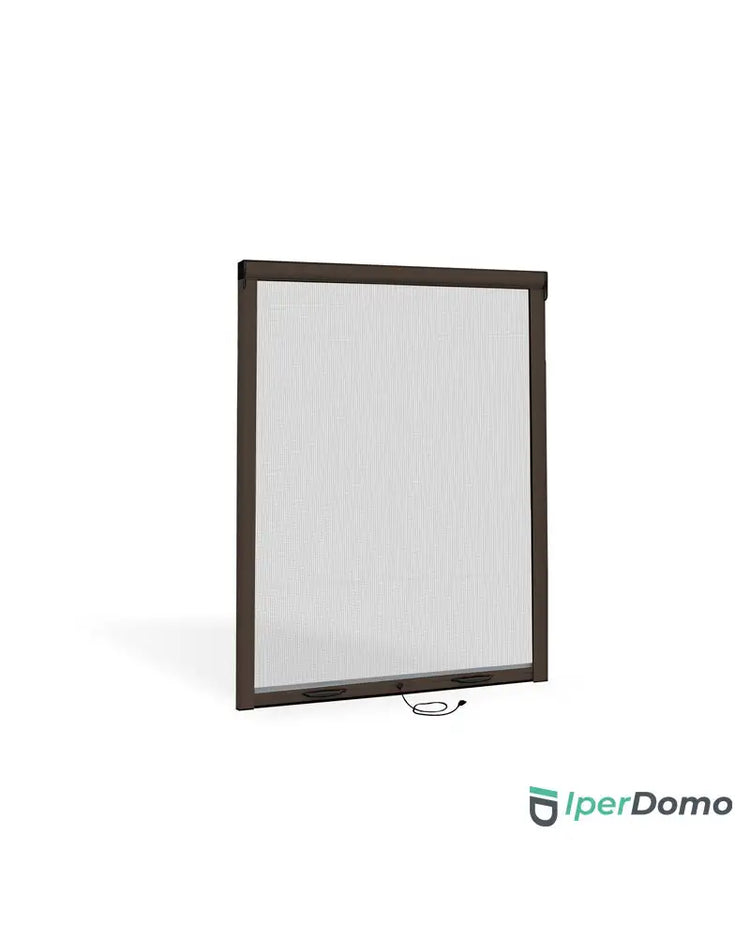 Zanzariera a rullo riducibile per finestra Roll Net 32 - 140x160 cm - Marrone 8017