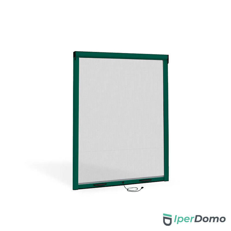 Zanzariera a rullo riducibile per finestra Roll Net 32 - 120x160 cm (LxH) - Verde 6005 opaco