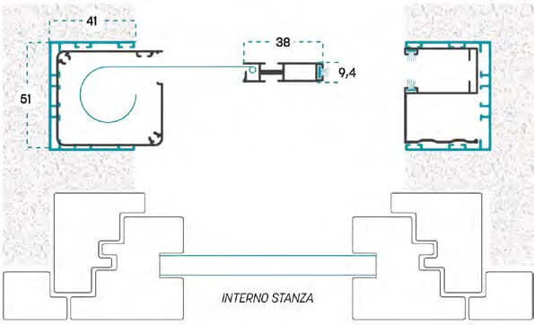 Zanzariera Tosca L con Kit da Incasso