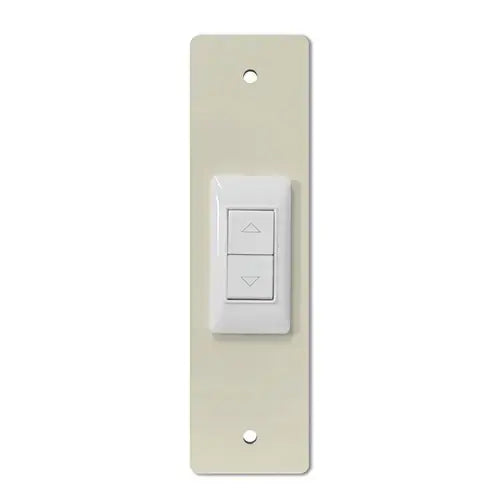 Placca in alluminio composito con pulsante 185 avorio