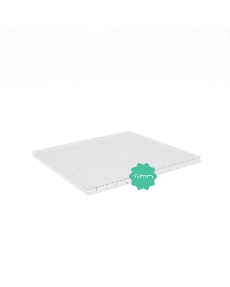 Policarbonato Alveolare 32 mm Trasparente