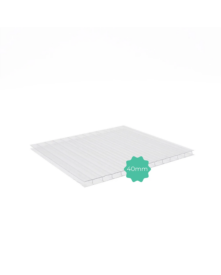 Policarbonato Alveolare 40 mm Trasparente