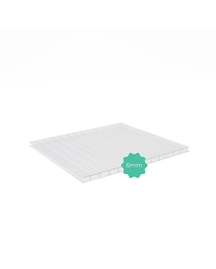 Policarbonato Alveolare 6 mm Trasparente