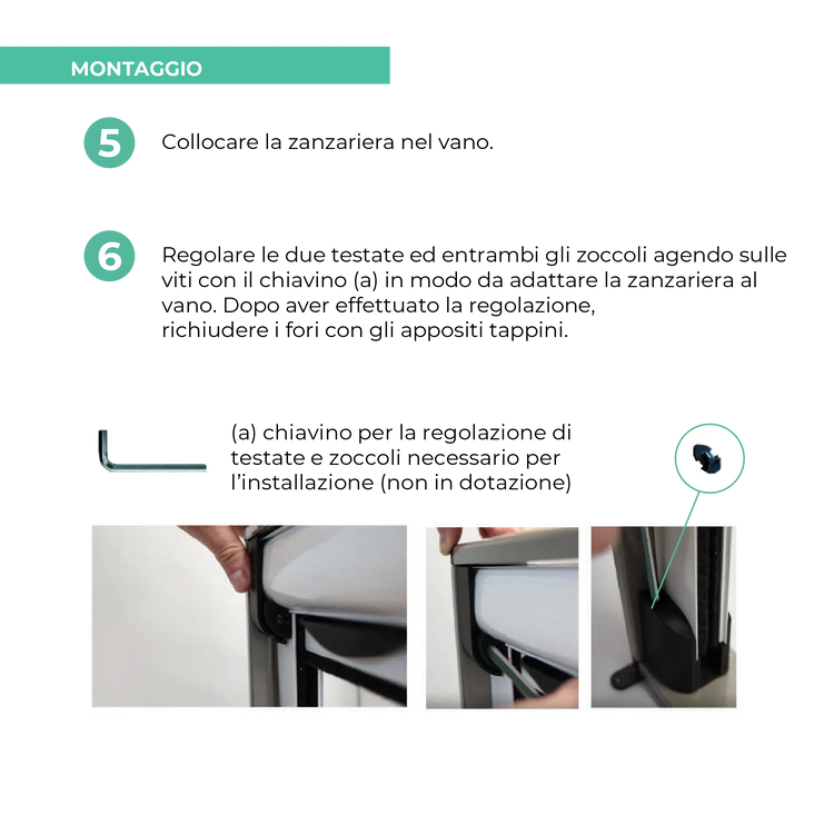 Zanzariera per Finestra Easy Roll Net (Senza Fori)