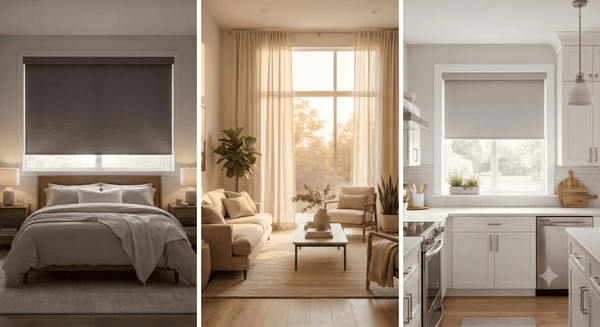 Tende diverse per ogni stanza della casa — camera da letto, soggiorno e cucina, guida IperDomo