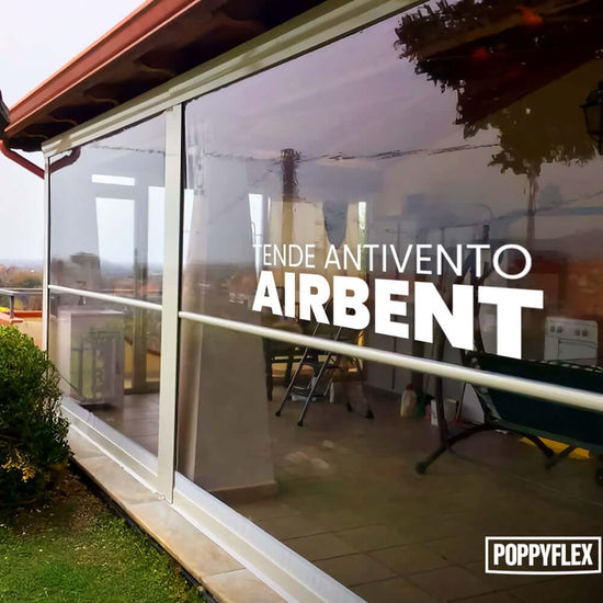 Tenda trasparente con guide per verande e chioschi AIRBENT