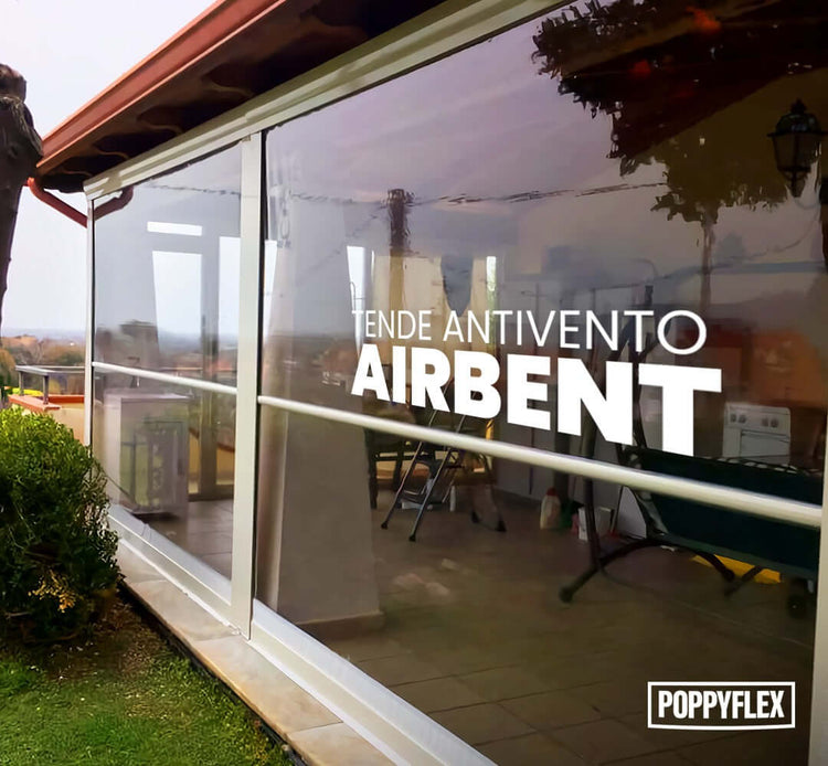 Tenda trasparente con guide per verande e chioschi AIRBENT