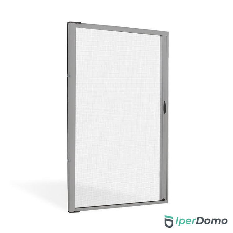 Zanzariera a rullo riducibile porta Finestra Roll Side 42 - 150x250 cm (LxH) - Argento 9006 verniciato