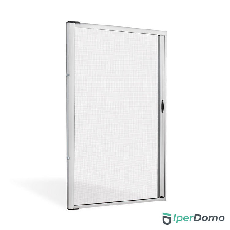 Zanzariera a rullo riducibile porta finestra Roll Side 42 - 150x250 cm (LxH) - Bianco ral 9010