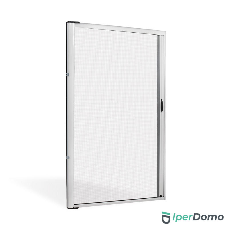 Zanzariera a rullo riducibile porta finestra Roll Side 42 - 150x250 cm (LxH) - Bianco ral 9010