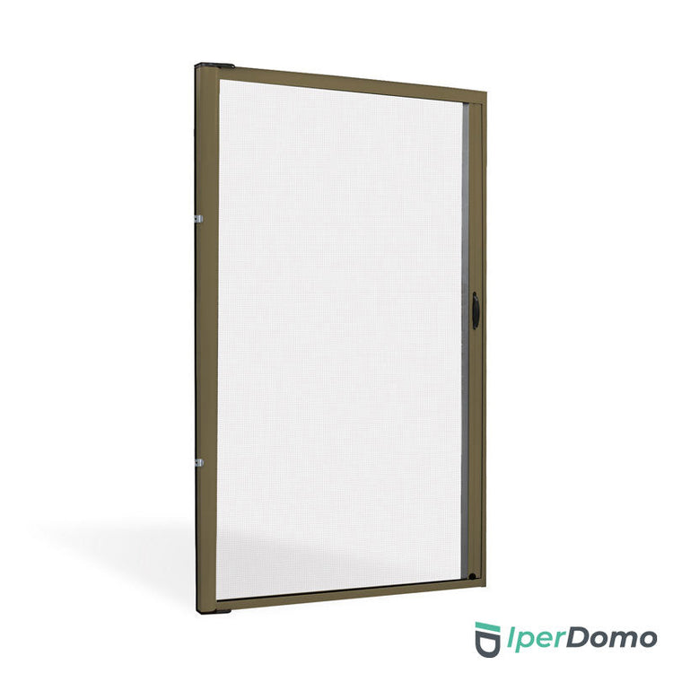 Zanzariera a rullo riducibile porta finestra Roll Side 42 - 160x250 cm (LxH) - bronzo