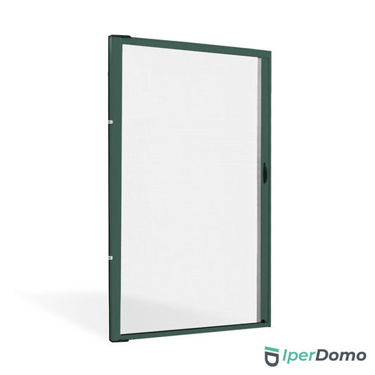Zanzariera a rullo riducibile porta finestra Roll Side 42 - 150x250 cm (LxH) - Verde 6005 opaco