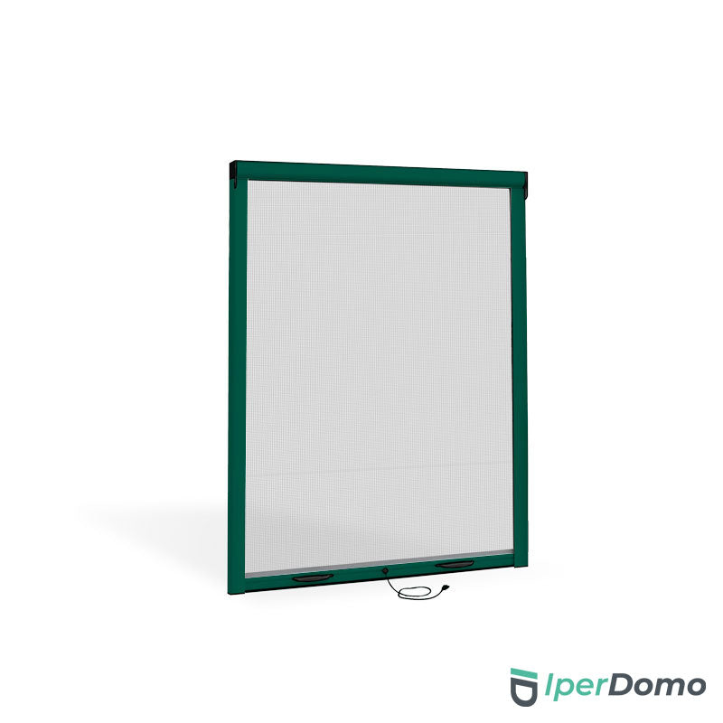 Zanzariera a rullo riducibile Roll Net 42 - 120x170 cm (LxH) - Verde 6005 opaco