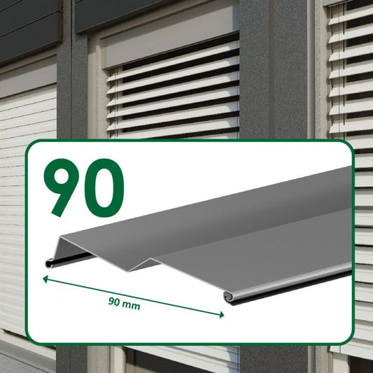 Frangisole guidato con lamelle da 90mm (Z90)