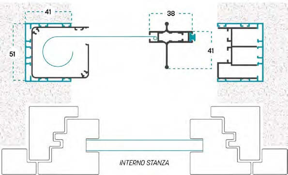 Zanzariera Vania L con Kit da Incasso