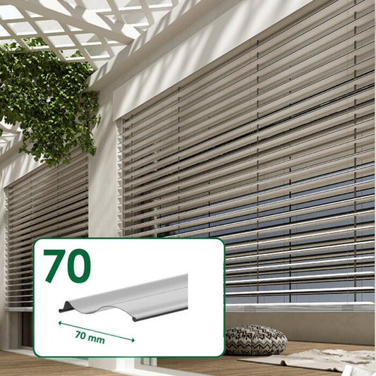 Frangisole guidato con lamelle da 70mm (S70)